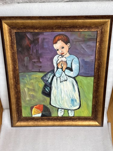 Picasso bambino che tiene una - che,