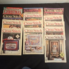 Lotto 13 riviste punto croce e artigianato country anni 90 modelli idee natale