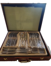 Inoxpran by Prama Set Posate “Alba” 75 pz – Acciaio Lucido, Custodia Legno