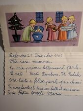 5 Letterine di natale "scritte" da bambina a mamma dal 1961 al 1965+2 di Pasqua.