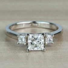 2.25 TCW Princess Moissanite