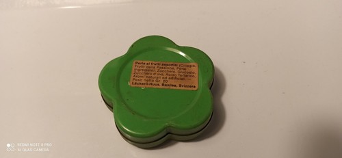 Vecchia scatolina fiore latta - vecchia,