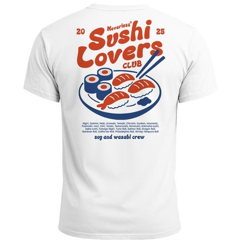 Shirt uomo sushi lovers club - t-shirt,