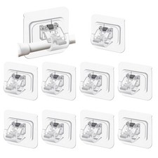 10 Pezzi Ganci Per Tende Senza Bucare Ganci Adesivi Per Tende Senza Bucare Trasp