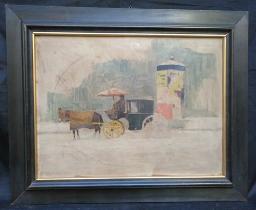 Carrozza con cavallo - , e