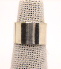 ANELLO nuovo FASCIA largo 7 mm IN ARGENTO 925 spessore 0.8mm UOMO DONNA con box