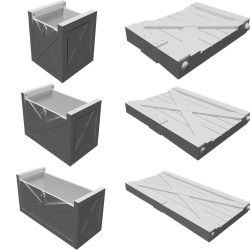 Cassa bloccata contenitore - cassa,
