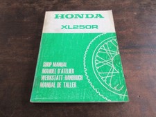 Honda XL250R 1984 Shop Service