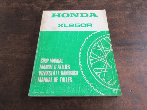 Honda xl250r 1984 - shop, service