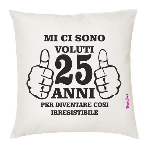 Cuscino 40x40 scritta - cuscino, 25