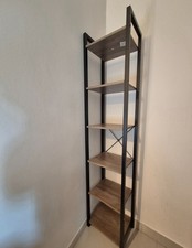 Libreria 6 ripiani stile industrial