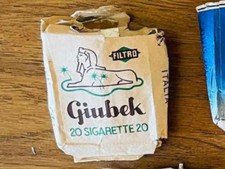 Pacchetto Vuoto Sigarette GIUBEK  Anni 50-60