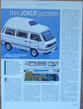 Volkswagen VW T3 Joker Camper