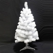 Albero Di Natale Abete Sintetico Piccolo Bianco Altezza 60cm reb