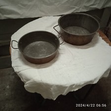 lotto 2 teglie in rame