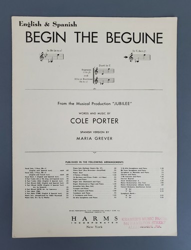Begin beguine spartiti - begin,