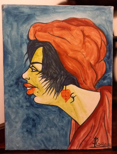 Volto donna caricatura - donna,,
