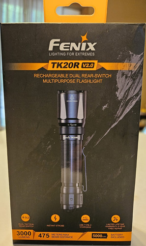 Fenix tk20r 3000lm - tk20r, v2.0