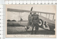 Foto/Cartolina - F. Baracca.Asso degli Assi dell'Aviazione Ital. aeron. Caproni