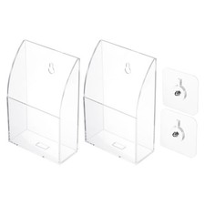 Telecomando Controllo Supporto,2pz Acrilico 1 Slot Parete Montato per Office