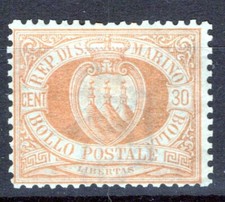 SAN MARINO 1892-94 STEMMA 30