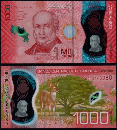 Costa rica 1000 colones p - costa, (p