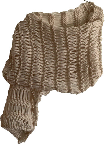 Sciarpa tessuto maglia - tessuto, in