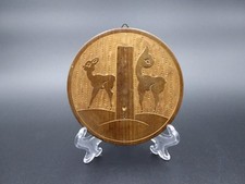 PIATTI in LEGNO VINTAGE intagliato epoca 900 usato Quadro