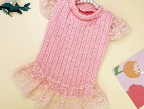Veste rosa con volant tulle - veste,