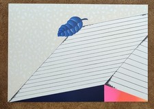 Concetto Pozzati Litografia Originale A Colori Firma A Matita Serigrafia Arte