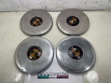 SET 4 COPPETTE COPRIMOZZI BORCHIE CERCHI ORIGINALI BMW AUTO EPOCA VINTAGE (HK57)