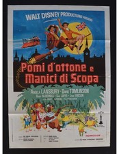 manifesto POMI D'OTTONE E MANICI DI SCOPA Bedknobs and Broomsticks Lansbury A481