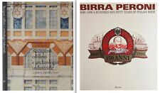 BIRRA PERONI 2 Libri Fabbrica Birra Roma + Anniversario 150 anni English Edition