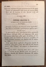 Soragna 1869 Legge x Erezione Ospedale Civile -8527