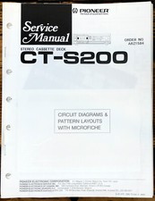 Pioneer CT-S200 Cassetta Manuale di servizio *Originale*