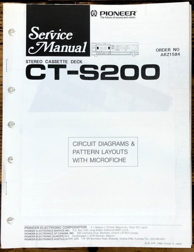 Pioneer s200 cassetta - pioneer,