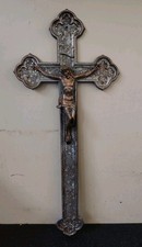 grande crocifisso d'epoca 65cm