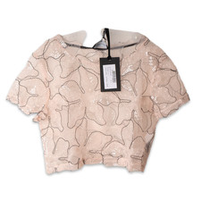 Blumarine Top Crop Trasparente
