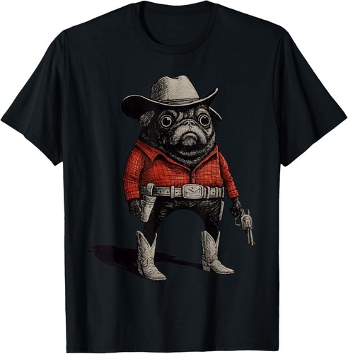 Shirt cowboy carlino cane - t-shirt,