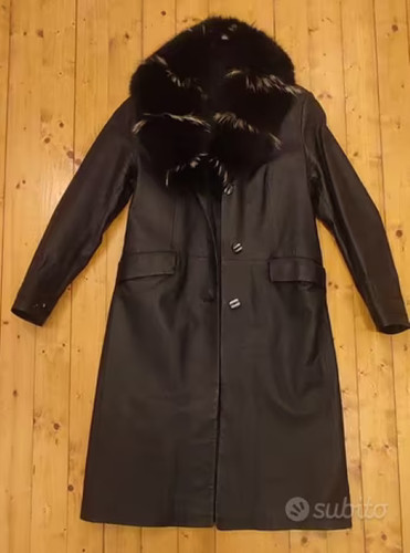 Cappotto vera pelle con - cappotto,
