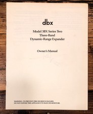 Dbx model 3bx series 2 - dbx, ii