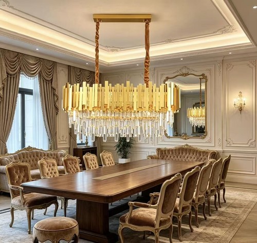 Lampadario cristallo oro - k9,