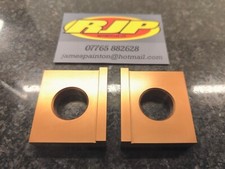 Blocchi Regolazione Ruota Posteriore Honda CR 250 CR250 ASSE Catena 1995 1996 95 96 BRONZO