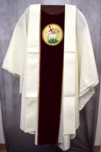 Lightly used white vestment - vestment, +
