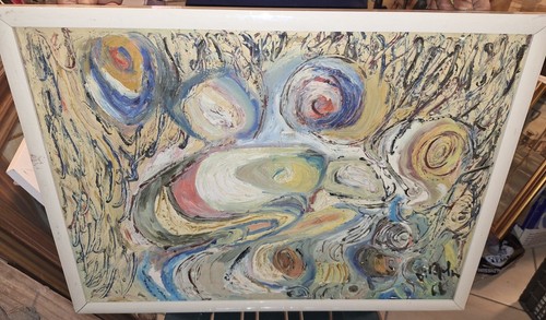 Dipinto olio tela anni - ad, su