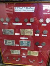 quadro monete italia