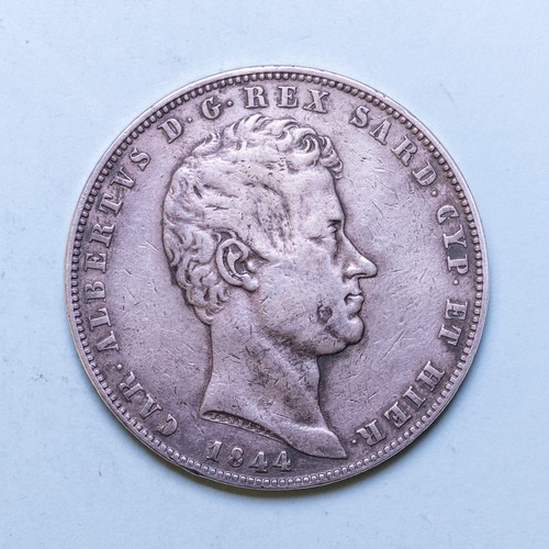 Carlo alberto lire 1844 - carlo, 5