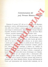 MIRABELLA ROBERTI Mario - Commemorazione del prof. Ferrante Rittatore Vonwiller