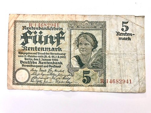 Banconota marchi tedeschi - marchi, 5