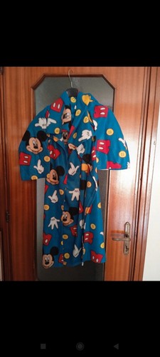 Vestaglia blu con stampa